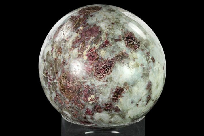 Polished Rubellite (Tourmaline) & Quartz Sphere - Madagascar #159668